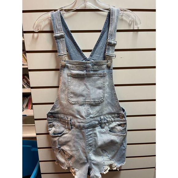 Girls Denim Overalls Size M - Picture 1 of 5